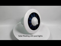 Lampu kolam renang LED terapung surya dengan tampilan suhu 12 warna berubah