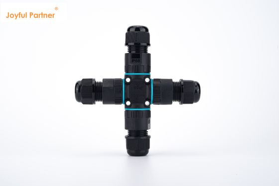 Waterproof Outdoor IP68 Quick Connector 4 Ways Electrical Cable Connector Mudah dipasang