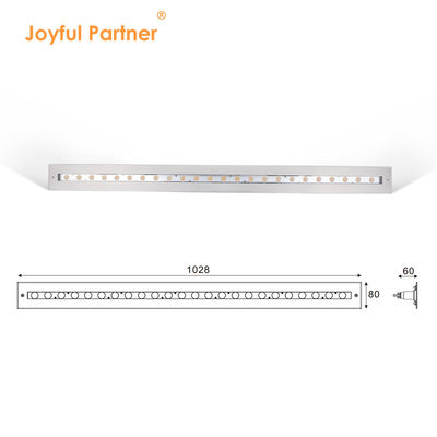 Lampu kolam renang linear bawah air IP68 48W RGB stainless steel 316