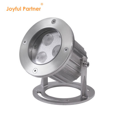 Lampu bawah air LED IP68 Baja tahan karat 316 3x2W Untuk kolam dengan dasar pemasangan