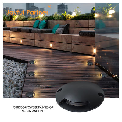 IP67 Inground Deck Light Mini Ukuran Kecil 1W Bahan Aluminium DC24V Untuk Taman Hiburan