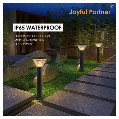 Lampu tiang rumput 2 Tahun PC ABS Rumah Jaminan IP65 Waterproof RGB Warna AUTO-ON / OFF Fungsi