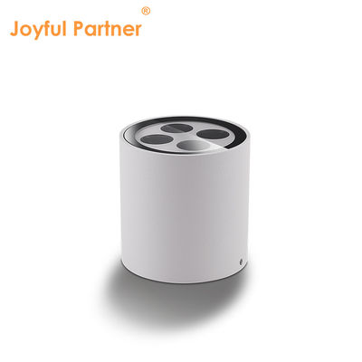 Langit-langit luar ruangan Indoor IP65 8w Bentuk silinder yang dipasang di permukaan dingin putih 4000K LED Uplights Sertifikat CE ROHS