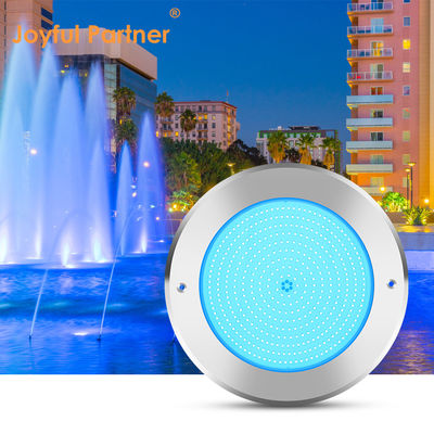 Lampu kolam renang bawah air Led 316 Baja tahan karat 25W Smd2835 Resin Diisi 3000K RGB Lampu kolam renang SMD 2835 AC 12v IP68 Full Waterproof