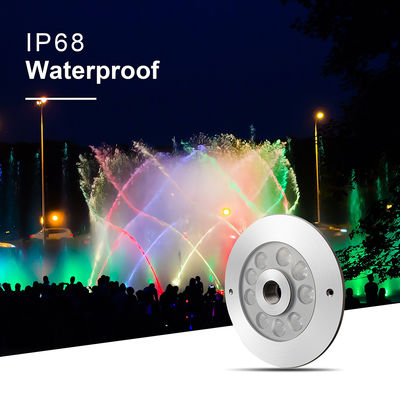 Dryland  Fountain Light DMX 512 24VDC 9W 18W  RGB color  IP68 water jet For Project
