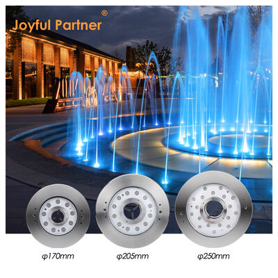 Underwater Pool LED Fountain Light Stainless Steel 316L 9W 18W DMX Control RGB DC24V For Engineering Luminaire