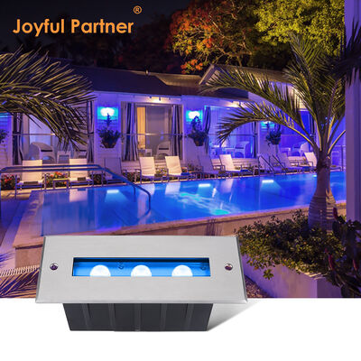 Lampu Linier Dibawah Air IP68 RGB Laut Dilemparkan Dibawah Air 316SS Resin Diisi DC24V