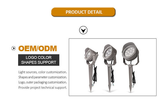 IP65 12V DC Dimming Dekoratif LED Spotlight Aluminium Outdoor Landscape Lamp