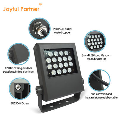 High Lumen Waterproof IP65 Courtyard Garden Spike Project Lampu Banjir 18W Lampu