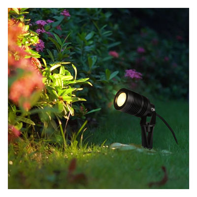 COB Lampu Lansekap disesuaikan 10W 24V atau 100 ~ 240VAC RGBW Aluminium Body 4in1 Untuk Yard Pathway