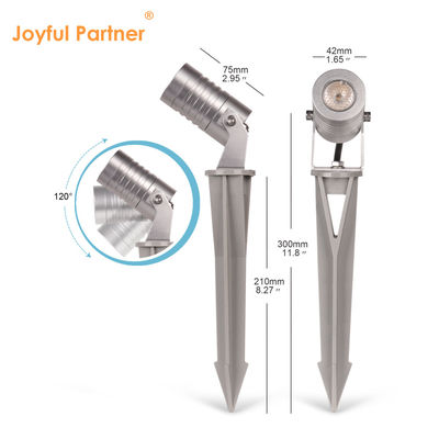 Waterproof IP65 Aluminium LED Taman Spot Light Panas Putih Outdoor Spike Lighting