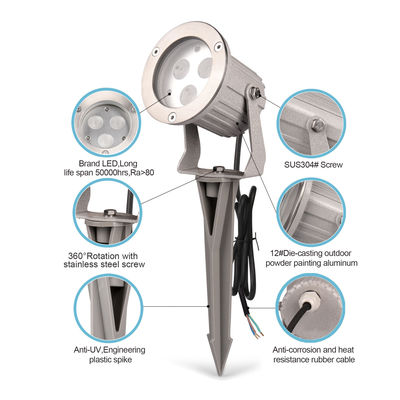 RGB Warna Landscape Outdoor Pohon Spot Lampu Waterproof 9W Taman LED Floodlight