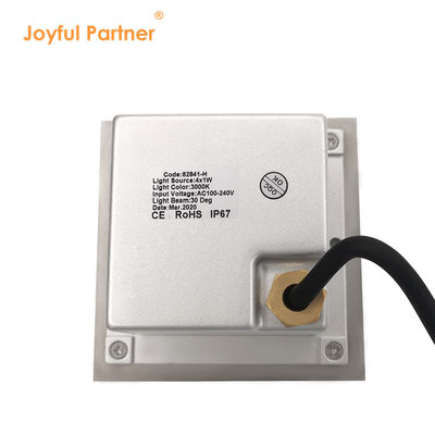 Lampu LED persegi di tanah Original CREE/OSRAM LED 4W 8W IP67 CE RoHS Untuk Landscape Pathway