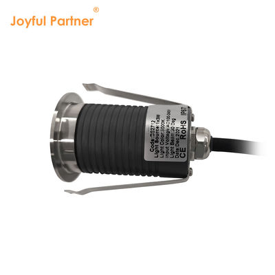 IP67 Inground Light Lampu terkubur mini 12V 24V Putih Panas DIA45MM Kaca Frosted Tanpa Lensa