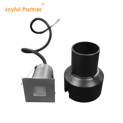 IP67 LED Lampu Di-Bumi 1W 2W 3W Kerucut Tipe Kuadrat SS Tutup Kaca Frosted Tanpa Lensa