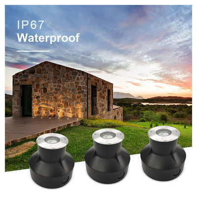 1W 3000k LED Putih Panas Lampu Bawah Tanah Terkubur IP67 Di Tanah Pencahayaan Recessed
