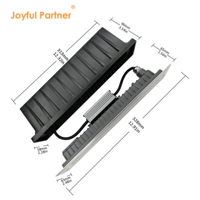 IP67 Tahan Air Linear Inground Light SS Penutup Putih Hangat 12W DMX512 Stainless Steel Penutup Depan