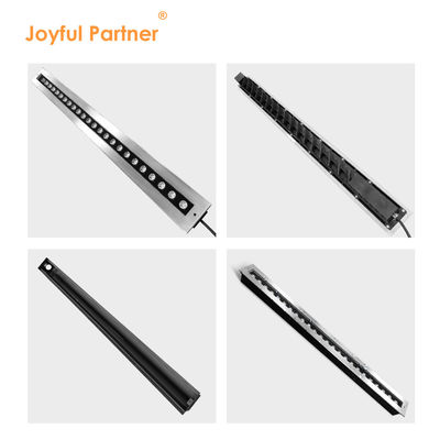 Lampu LED Inground Linear 1 Meter Panjang 24W 48W IP67 Rated DMX Control Untuk Taman Luar Ruangan