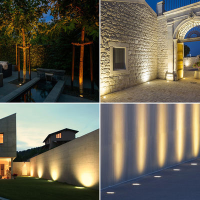 Aluminium LED Outdoor In Ground Spotlights Lampu jalan masuk bawah tanah