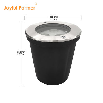 24VDC Outdoor Inground Light Tahan Air 6W 12W DIA160MM Badan Stainless Steel Untuk Proyek
