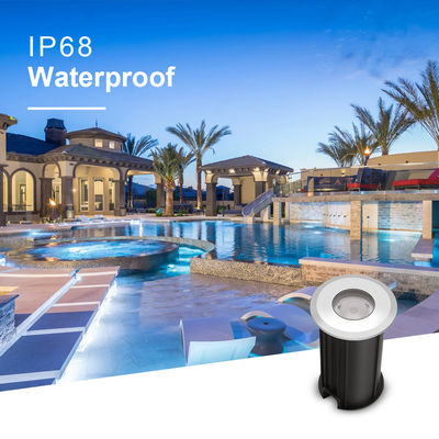 1W IP68 Waterproof Lampu bawah air 316SS 12V 24V LED kolam renang Lampu 2700k - 6500k