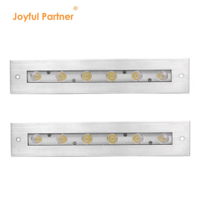 Lampu Linear Bawah Air Baja Tahan Karat 316 DMX 512 RGB 12W DC24V Lensa Asimetris RGB3IN1