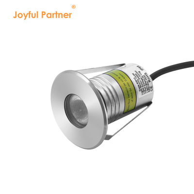 Lampu Kolam Renang Berwarna-warni RGB3 in 1 Stainless Steel Lampu LED Mini Bawah Air Tersembunyi 3W DC 24V Dengan Selongsong Pemasangan Plastik