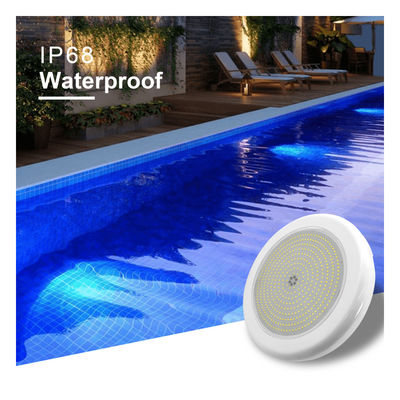Color Underwater LED Swimming Pool Resin Dipenuhi IP68 35W AC12V Remote Control PAR56 Cahaya Putih