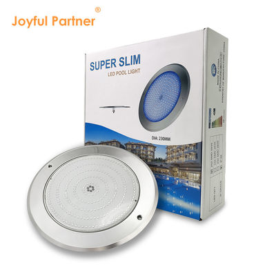 Waterproof PAR56 LED Pool Light 316 SS ABS Housing Ultra Thin 7.5mm Resin Diisi Dinding Dipasang 230MM 18W 25W DC AC12V