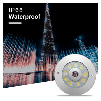 Cahaya Air Mancur LED berwarna-warni 2700k - 6500k IP68 LED Pencahayaan Bawah Air