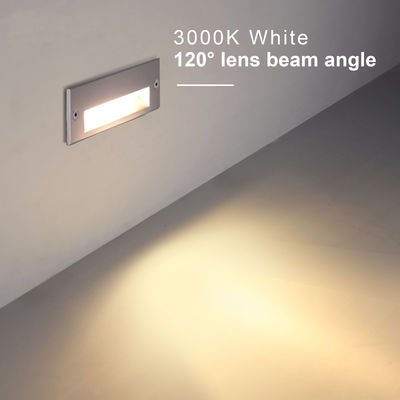 Bentuk persegi panjang 220V 5W LED Wall Pack Lampu IP65 3000K Outdoor Walkway Lighting