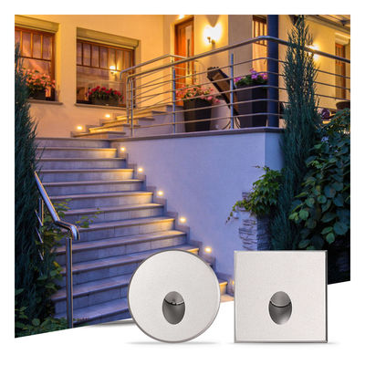 Smart LED Lampu Dinding IP65 Aluminium Bodi persegi Bentuk DC 24v 1w 2w 3w Lampu Tangga LED Untuk Koridor
