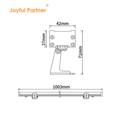 Aluminium Warna 18W LED Lampu Wall Washer Luar Ruang Waterproof Lampu Linear