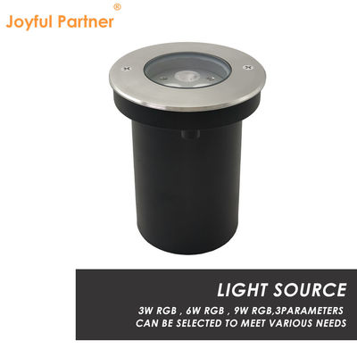 3W 6W 9W Taman LED Lampu bawah tanah RGB Perubahan warna Lampu terpendek