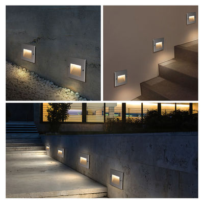 6W COB Lampu Dinding Tangga Terkubur IP65 Untuk Koridor Lampu Sudut Dinding LED