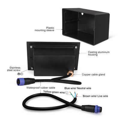 SMD 6W LED Lampu Dinding Terkubur IP65 Lampu Lantai Terkubur Lampu Langkah LED Luar Ruang
