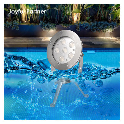 Lampu Sorot Bawah Air LED Baja Tahan Karat 316 RGB Bersertifikasi CE RoHS Dengan Tripod