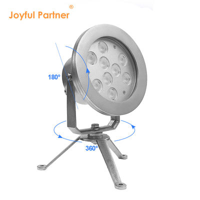 Lampu Sorot LED Air RGBW DMX Control Stainless Steel 304 Untuk Kolam Renang Pesisir Eropa