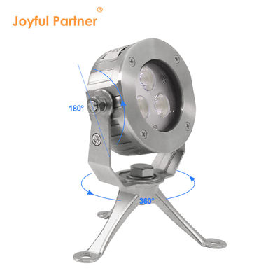 Kualitas tinggi DC24V Kontrol 304 Stainless Steel DMX512 RGBW IP68 12w LED Lampu Bawah Air