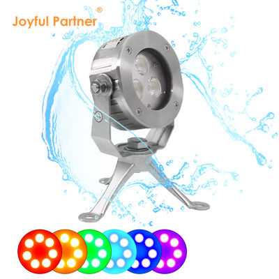 Kualitas tinggi DC24V Kontrol 304 Stainless Steel DMX512 RGBW IP68 12w LED Lampu Bawah Air