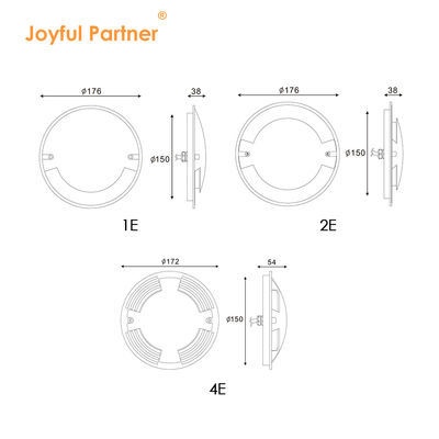 Lampu Walkover LED Luar Ruang IP67 Diameter 70mm 3W Lampu Permukaan Dipasang Lampu LED Terkubur Dengan Garansi Dua Tahun