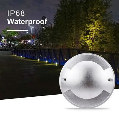 Lampu Walkover LED Luar Ruang IP67 Diameter 70mm 3W Lampu Permukaan Dipasang Lampu LED Terkubur Dengan Garansi Dua Tahun