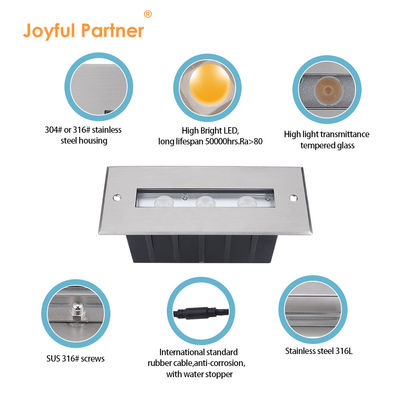 Cahaya Linier Dibawah Air Baja tahan karat 316L LED Lampu Kolam Renang