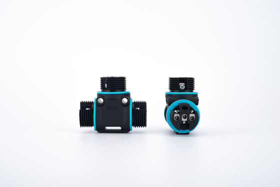 Cepat Instal IP68 Waterproof Plastik 2/3 Pin Wanita Konektor Bulat Konverter Listrik