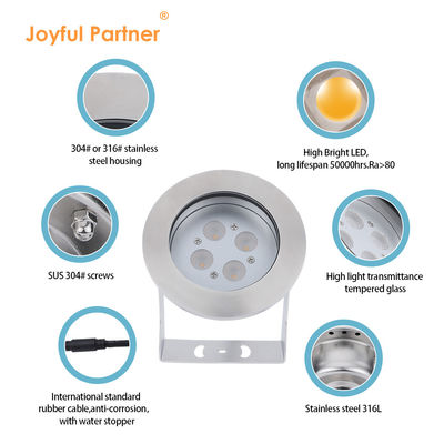 RGBW 4 In 1 LED Underwater Spot Light IP68 Warna Mata Air Spot Light