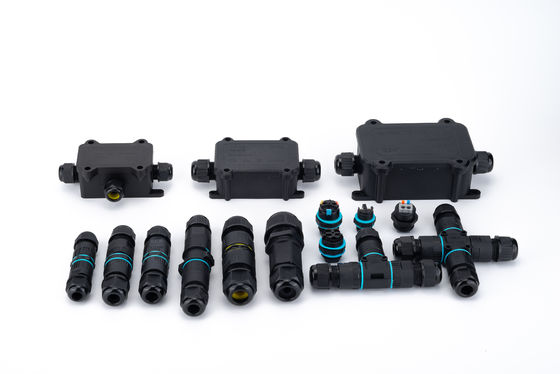 Waterproof Outdoor IP68 Quick Connector 4 Ways Electrical Cable Connector Mudah dipasang