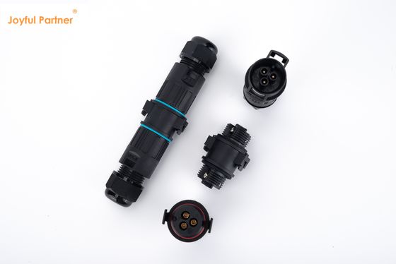M19 3 Pin Listrik IP68 Quick Connector 2 Way Outdoor Extension Cord Connector