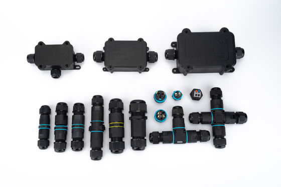 Generasi Baru Dustproof IP68 Waterproof Quick Connector Untuk Wiring 2Way 3-Core Outdoor Electrical Junction Box