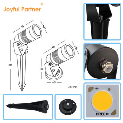 IP65 Aluminium LED Spike Light Taman Lawn Tree Lamp Untuk Landscape Dekoratif Outdoor Spotlight