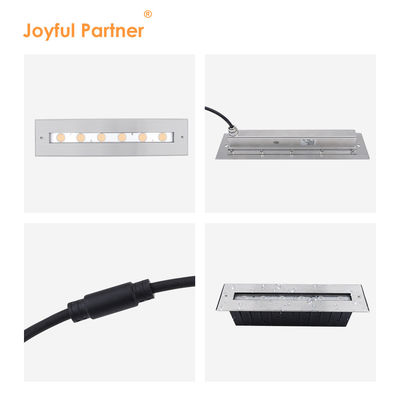 Bentuk persegi panjang baru sinar asimetris terang IP68 SS316L cahaya bawah air LED cahaya submersible cahaya linier dinding bawah tanah